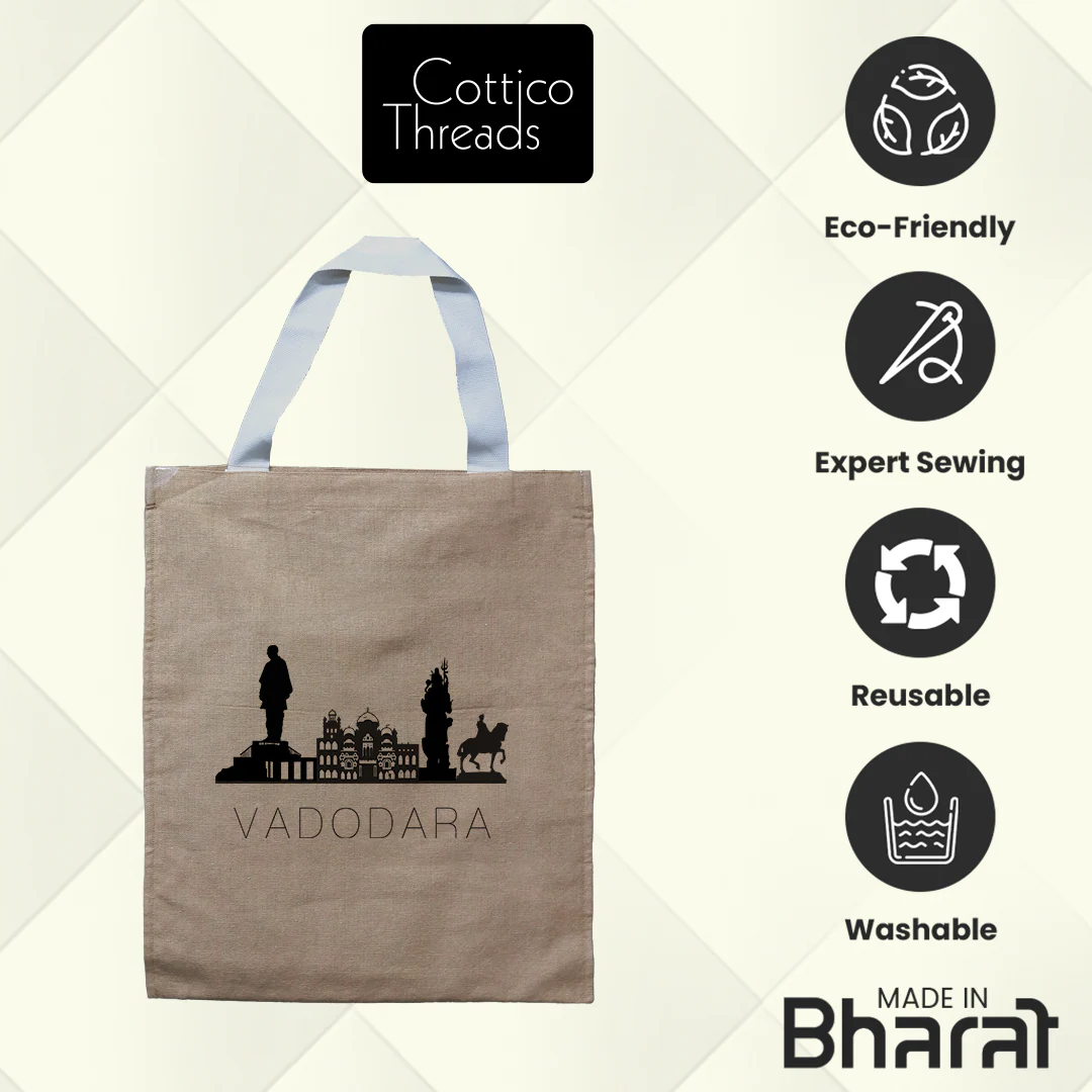 Vadodara Vibes Tote – Celebrate the Spirit and Culture of Vadodara with Every Carry